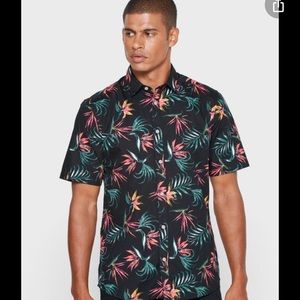 Men floral button down